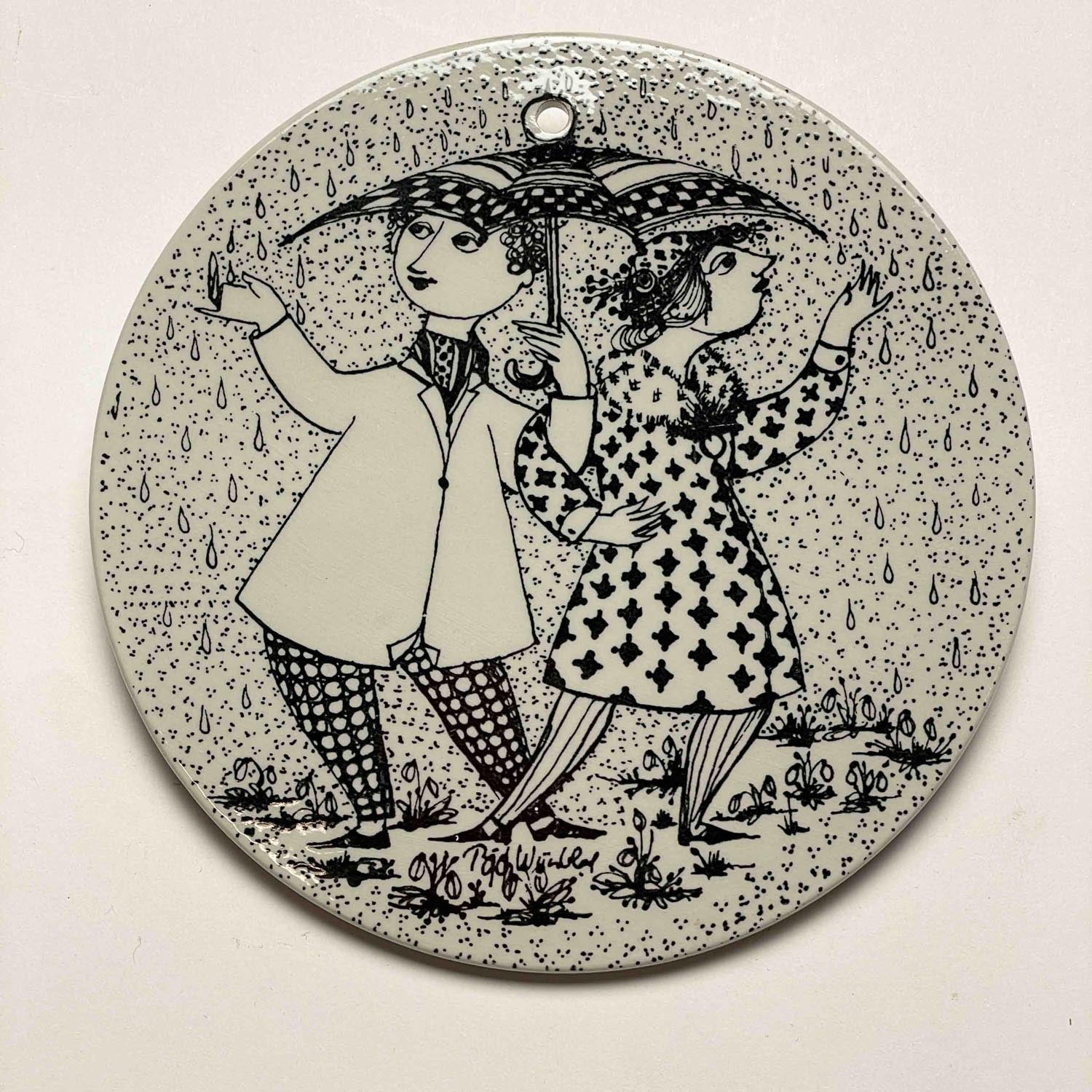 Bjørn Wiinblad platter - Frk. Rose
